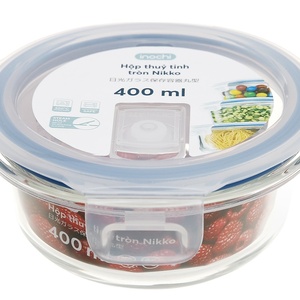 Hot Convenient Lunch Box New Product Three Piece Set Glass Food Fresh-keeping Bowl Heatable Insulated Lunch Box Food Container