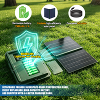 Projecteur solaire tout-en-un ETD-930 50W 100W 200W pour le camping, les situations d'urgence, le travail en extérieur et l'éclairage portable