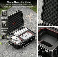 Étui de protection rigide pour drone GEHUA avec mousse personnalisable, étanche, compatible avec DJI Mini 4K et Mini 2