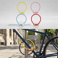 Accessoires pour vélos et motos : Cadenas à câble en acier de haute qualité, étanche, avec motif coloré, quatre réglages et mot de passe.