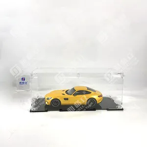 Yageli China supplier custom wholesale assemble detachable flat pack acrylic display case for hobby diecast model cars trains