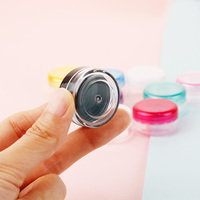 Mini pot de maquillage transparent vide 2G 3G 5G, petit pot rond pour crème contour des yeux avec couvercles à vis pour poudre d'ombre à paupières