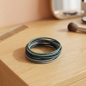 10 bandeaux minces en caoutchouc sans pointe de différentes couleurs - Product Image 2