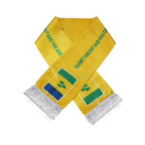 Nouveau produit aint <span class=keywords><strong>Vincent</strong></span> et les Grenadines écharpes caractéristiques pour fan et suiveur Club drapeau écharpes personnalisées - Product Image 5