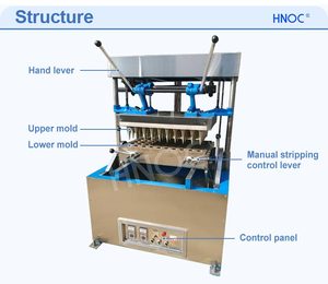 Hnoc ăn được Biscuit Coffe cup Maker Máy tự động Ice Cream Waffle Cone làm cho máy Ấn Độ - Product Image 3