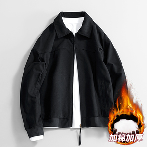 Customized logo Workwear washed retro lapel <b>jacket</b> coat loose fashion casual coat comfortable outdoor handsome popular fashion - Product Image 1