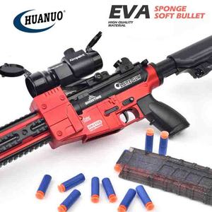 Venta caliente M416 Toy Air Kids Pistola eléctrica <span class=keywords><strong>Armas</strong></span> Máquina de tiro Pistola de balas blandas con <span class=keywords><strong>revista</strong></span> - Product Image 5