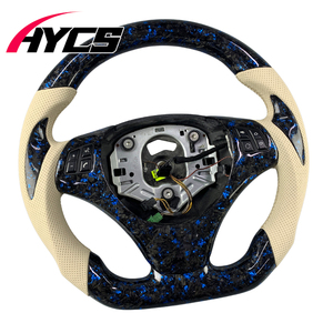 Volante Deportivo LED de Fibra de Carbono Forjado para <span class=keywords><strong>BMW</strong></span> E87 M3 E92 E90 E93 E84 E87 320 325 330 335 320i <span class=keywords><strong>320d</strong></span> 335i 335d - Product Image 2