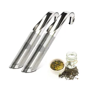 Manufacture reusable stainless steel tea strainer infuser with customize logo