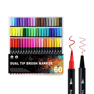 Marcadores de Doble Punta, 24, 36, 48, 60, 72, 100, 120 Colores, Punta Fina y Pincel, Marcadores Personalizados para Dibujo y Pintura - Product Image 6