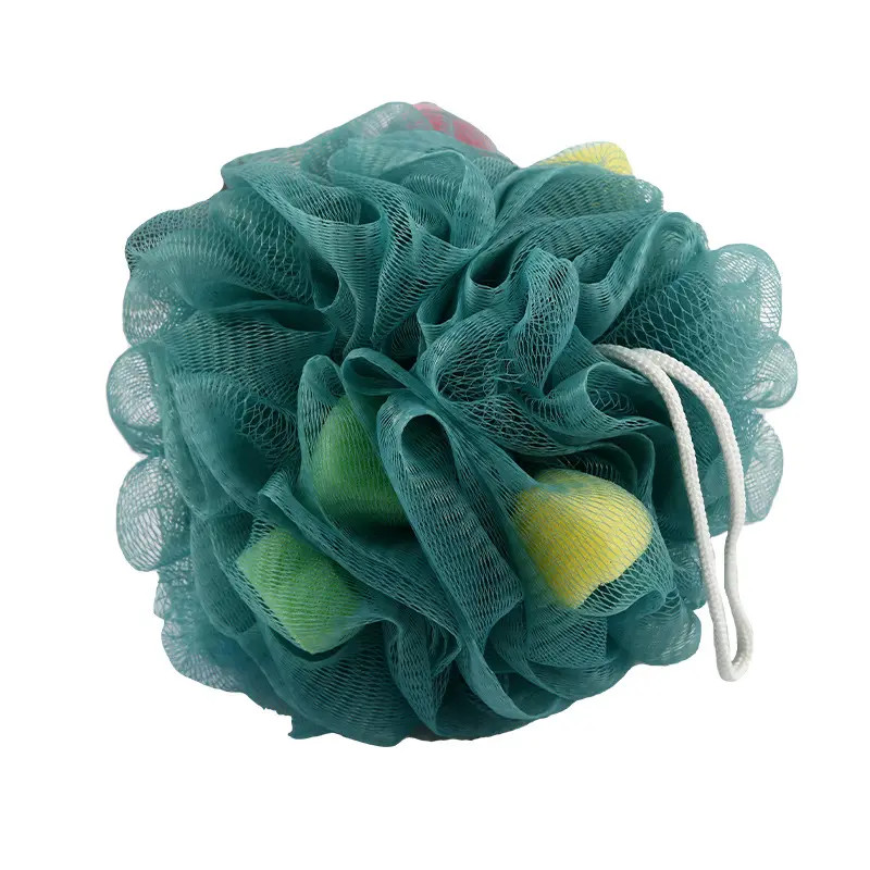 Bulk Eco Friendly Loofa Baby Kids Coreano Soft PVA Bath Natural Sea Sponge Body Scrubber Bath Scrub Shower Ball Para banho