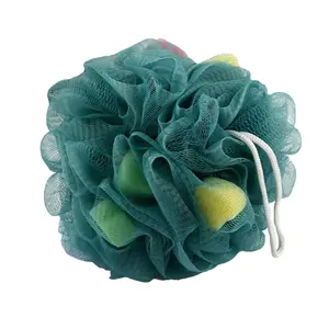 Bulk Eco Friendly Loofa Baby Kids Korean Soft PVA Bath Natural Sea Sponge Body Scrubber Bath Scrub Shower Ball For Bathing