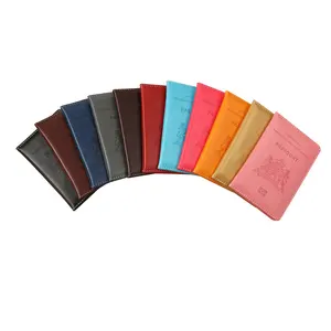 2022 News Wholesale Debossed Dutch Passport Holder Cover for Travelling 11 Colors Changed Leather PU Passport Cover