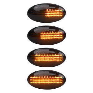 Feux de position latéraux pour Peugeot Citroën C1 C2 C3 C5 C6 107 206 307 407 607 1007 Berlingo <span class=keywords><strong>Jumpy</strong></span> Dynamic Turn Signal Lamp - Product Image 1