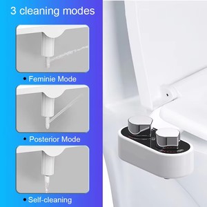 Ultra-Slim <strong>Shattaf</strong> Toilet Bidet Attachment Non-Electric Self-Control Water Sprayer Easy Manual Installation for Bathroom ABS - Product Image 5