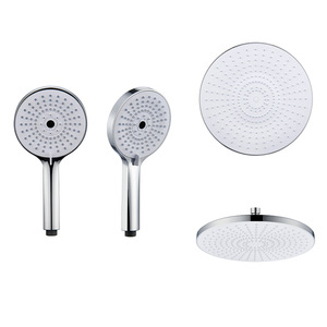 <b>Shower</b> Head XB-P009 Round Rain Type Portable Durable Plating Finish - Product Image 1