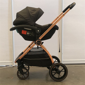 Cochecito de Lujo de Primera Calidad para el Mercado Europeo, Fabricado en China, con Marco Plateado Pulido Tipo Espejo, Grande - Product Image 3