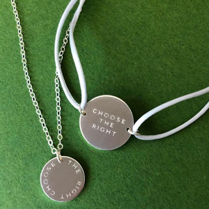 Collana CTR Personalizzata Jietao, Scegli il Disco Inciso Adatto, Gioielli LDS in Acciaio Inossidabile 316L, Regalo per Battesimo e Missionari, Anti-Ossidazione - Product Image 3