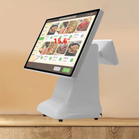 Terminal de caisse tactile tout-en-un 15,6 pouces, machine de caisse, système de point de vente pour la vente au détail et la restauration