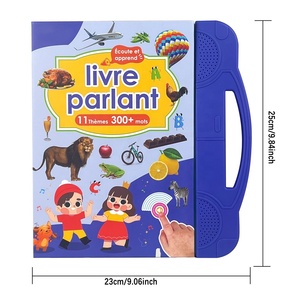 Livre électronique éducatif pour enfants, machine d'apprentissage Montessori, livre parlant <span class=keywords><strong>anglais</strong></span> et <span class=keywords><strong>français</strong></span>, livre sonore à lecture par points - Product Image 6
