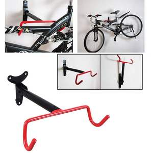 Porte-vélos en acier, support mural horizontal <span class=keywords><strong>pour</strong></span> vélo, crochet de suspension <span class=keywords><strong>pour</strong></span> vélo - Product Image 2
