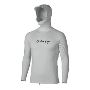 Maglietta Rash Guard Personalizzata a Maniche Lunghe con Cappuccio UPF 50+ Protezione Solare per Nuoto Snorkeling Immersioni - Product Image 1