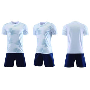 قميص كرة قدم للكبار بشعار مخصص، 100% بوليستر، سريع الجفاف، قابل للتنفس، تصميم جديد، خدمة قص آلي، زي فردي حسب الطلب - Product Image 2