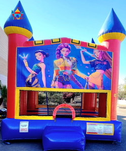 Castillo Inflable con Temática de K-Pop, de Grado Comercial, para Fiestas y Eventos Infantiles - Product Image 1
