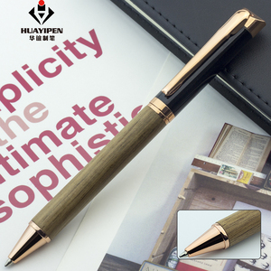 Kim Loại Gỗ Bút <span class=keywords><strong>Pluma</strong></span> Bi Lăn Bút Bút Kit Trống Gỗ Cho Khắc - Product Image 3