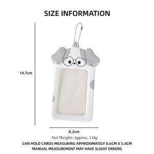 Porte-clés Cadre <span class=keywords><strong>Photo</strong></span> Acrylique 3 Pouces Motif Chien de Dessin Animé Mignon, Pendentif pour Album Kpop, Porte-clés <span class=keywords><strong>Photo</strong></span>, Étui de Protection pour Carte <span class=keywords><strong>d</strong></span>'<span class=keywords><strong>Identité</strong></span> - Product Image 6