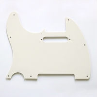 Donlis Pickguard de guitare TL vintage blanc 3 couches, 8 trous, couleur parchemin standard US, pour protection en plastique, vente en gros