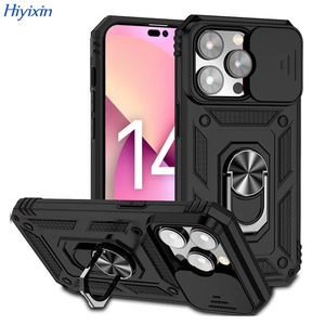 Funda Resistente para iPhone 17 16 15 14 13 Pro Max, Carcasa Protectora de Alta Resistencia con Anillo de Soporte y Protector de Cámara Deslizable - Product Image 5