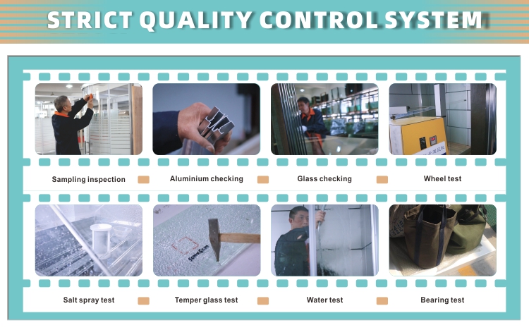 Modern Clear Glass Double Sliding Door Shower Room Shower Cabin