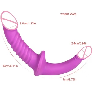 Lesbianas de <span class=keywords><strong>doble</strong></span> cabeza púrpura adultos juguetes sexuales consolador <span class=keywords><strong>doble</strong></span> cabeza de penetración consolador de <span class=keywords><strong>doble</strong></span> cara para parejas mujeres Gay - Product Image 3
