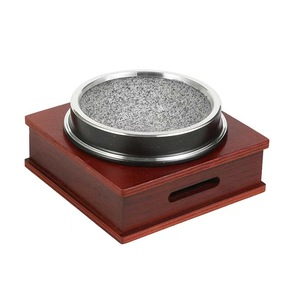 Olla coreana de granito natural para arroz, sopa y bibimbap con bandeja de madera, ¡la más vendida! - Product Image 1