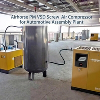 Compresseur rotatif à vis 900-1100L/min 7.5KW 220V 10HP avec contrôle automatique 200-300L Deux/Quatre en un
