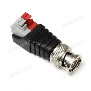 Press-fit terminal block CCTV Camera BNC Male connector with Screwless Terminals (CT110)