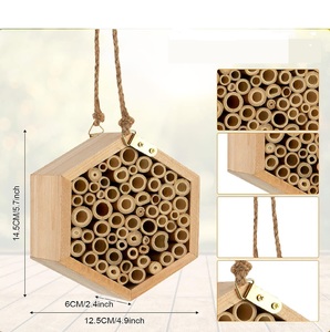 Tùy chỉnh Hexagon Bee hộp handmade gỗ tự nhiên hộp tổ ong Hive - Product Image 3