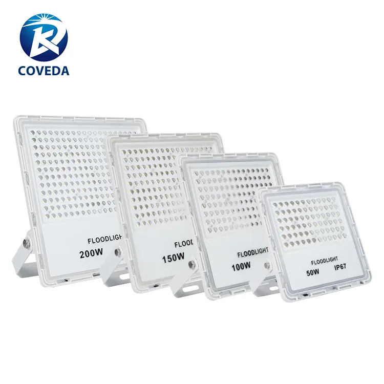 COVEDA Good Quality 50W 100W 150W 200W Die Cast Aluminum IP67 Waterproof Outdoor LED Flood Lights