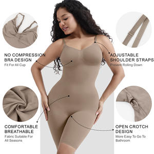 Combinaison de sport pour femme de haute qualité, respirante, en élasthanne/nylon, sans bretelles, col en V, ouverture améliorée, une pièce - Product Image 3