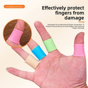 Protections de doigts en silicone en gros, manchons de doigts élastiques antidérapants pour le golf, le basketball, le badminton, soutien des doigts pour le sport - Product Image 3