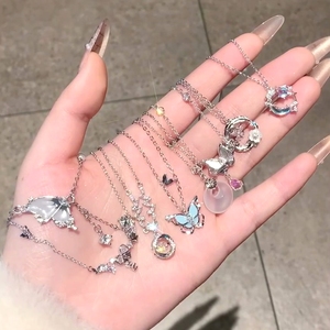 Colliers plaqué or 18k lune joyas de oro Collier étoile et lune 18k plaqué or oro laminado por mayoreo - Product Image 1