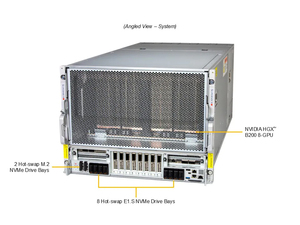 Serveur en rack Supermicro Sys 822gs Nbrt 8u pour Hgx B200 8gpu 32 emplacements DIMM, processeurs double Xeon série 6500/6700 Sys-822gs-nbrt - Product Image 3