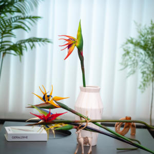 Haute qualité à la main simple branche grue Streptome <span class=keywords><strong>orchid</strong></span>ée réaliste chinois mariage Graduation fleur pour la maison pâques noël - Product Image 4