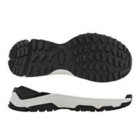 Semelles antidérapantes pour chaussures de randonnée en gros, fabriquées en MD+Caoutchouc+TPU pour chaussures d'extérieur avec couleur personnalisée