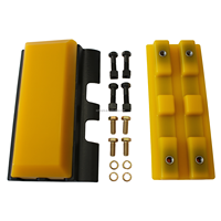 2411111 W100F nouveaux coussinets de piste en caoutchouc d'excavatrice de rechange pour fraiseuse à froid d'asphalte pour moteur nouvelle chaîne de piste à rouleaux