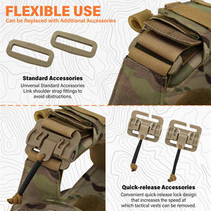تلاعب الصدر التكتيكي المقاوم للماء نظام وحدات قتالية للصيد في الهواء الطلق - Product Image 3