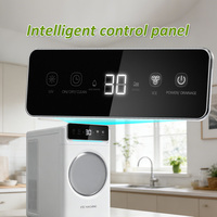 Greenfly/JJPRO Yeni Gelen Toptan Popüler 48 Adet/Gün Kendinden Temizlemeli Ev Tipi Yuvarlak Şeffaf Buz Topu Yapıcı