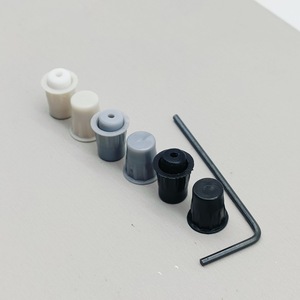 Almohadillas de Fieltro Ajustables Modernas y Sencillas para Muebles, Almohadillas Anticolisión de Plástico Blanco y Negro para Puertas de Armario, Accesorios de Ferretería para Armarios - Product Image 1