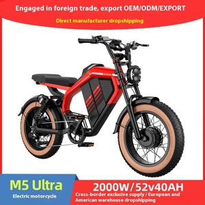 <span class=keywords><strong>Moto</strong></span> <span class=keywords><strong>électrique</strong></span> rétro tout-terrain à cadre en acier de 20 pouces pour <span class=keywords><strong>Amazon</strong></span> Cross-Border pour l'Europe et les États-Unis, batterie au lithium 52V - Product Image 5